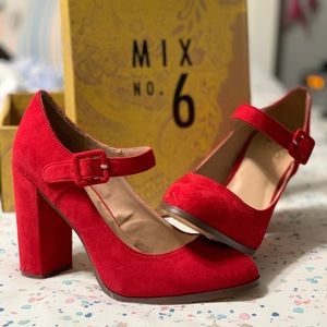 MIX NO.6 CUTE RED WEDGES👠